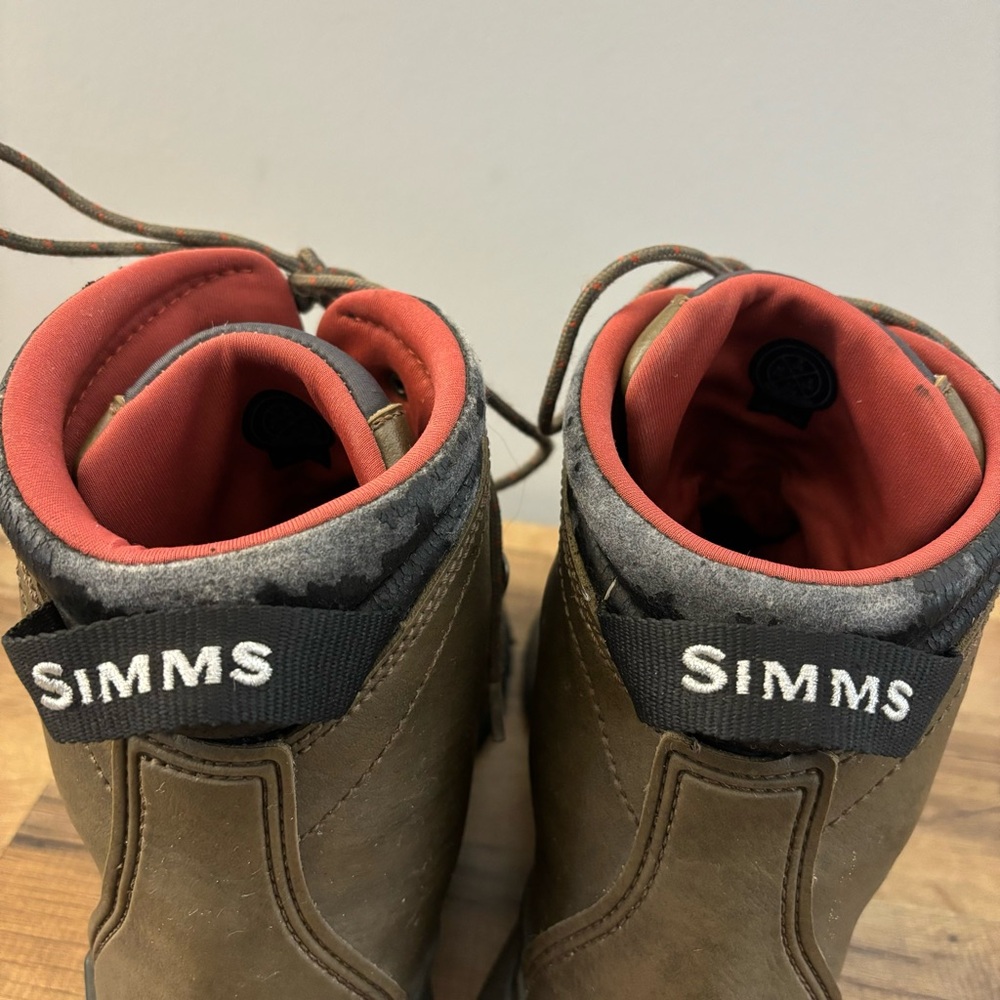 Simms Freestone Wading Rubber Soles Cleats Fishing Boots Men’s - Picture 7 of 11